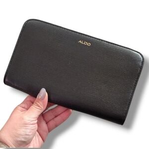 Aldo Faux Leather Black Wallet